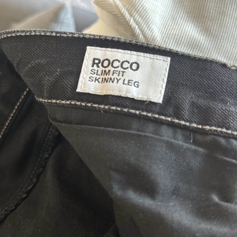 Express Rocco Slim Fit Jeans | Men's Waist 32 | Dark Wash | Slim Straight - Picture 4 of 5